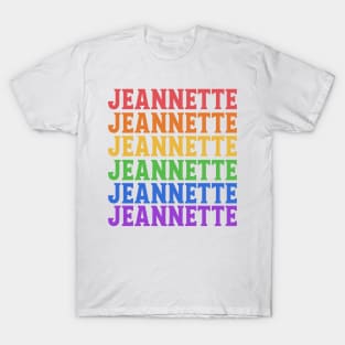 JEANETTE RAINBOW TYPOGRAPHY T-Shirt